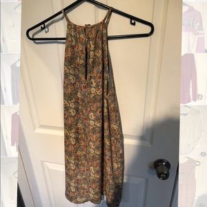 Floral halter top summer dress